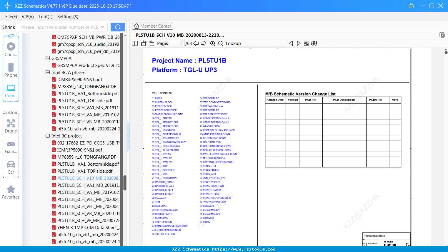Laptop Mechrevo PL5TU1B_SCH_V10_MB_20200813-2210